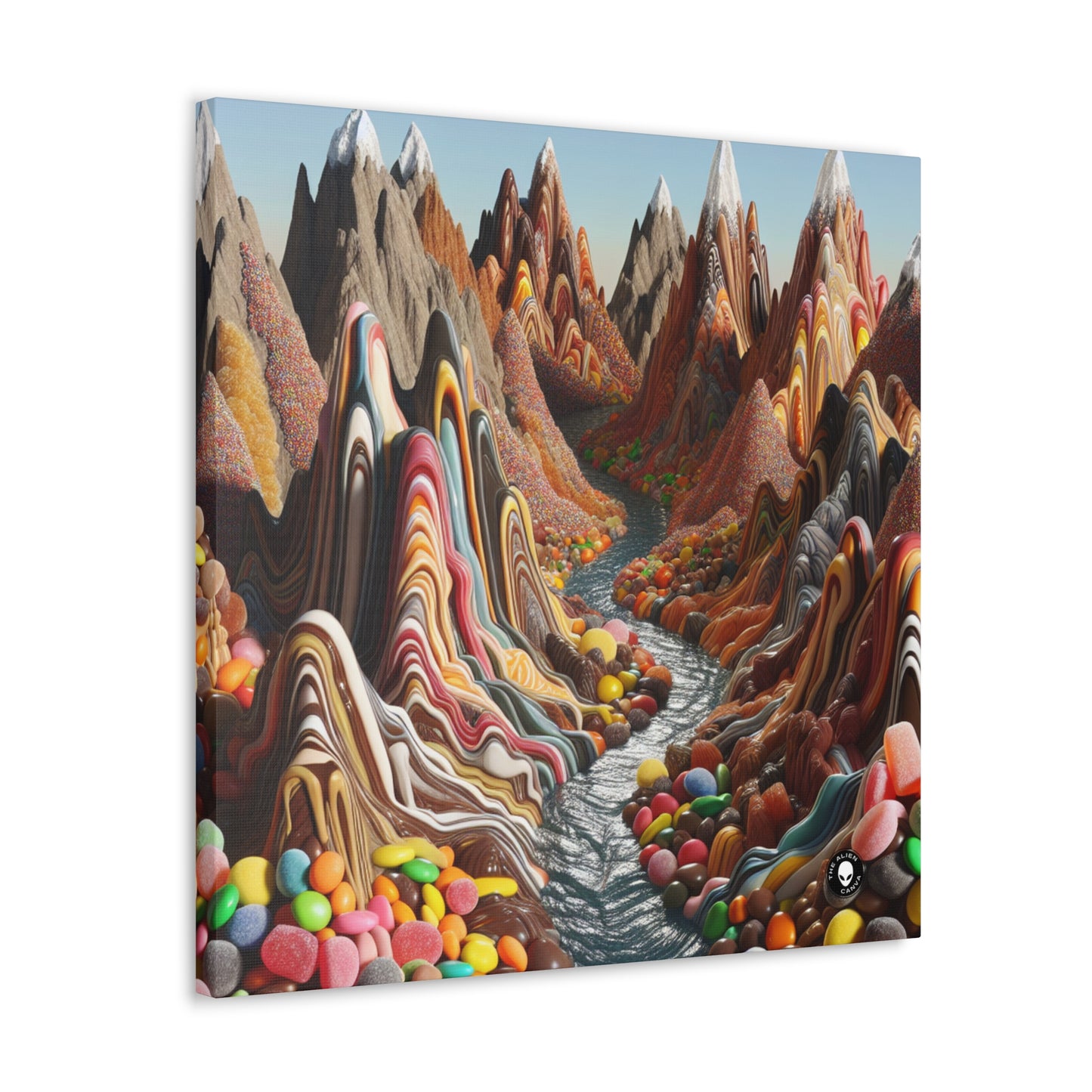 "Candyland: A Sweet Surrealistic Landscape" - The Alien Canva