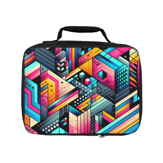 Neon Geometry - The Alien Lunch Bag Digital Art Style