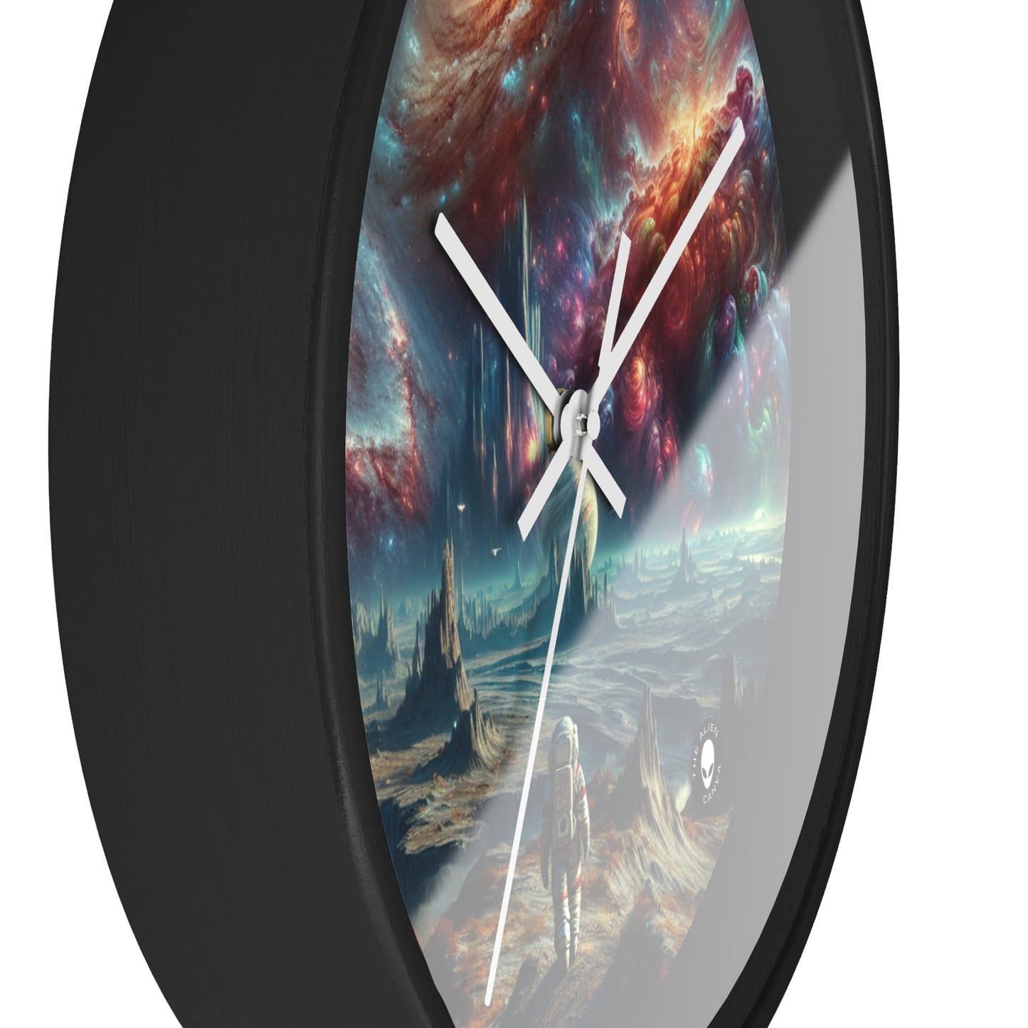 "Exploring the Celestial Realm" - The Alien Wall Clock