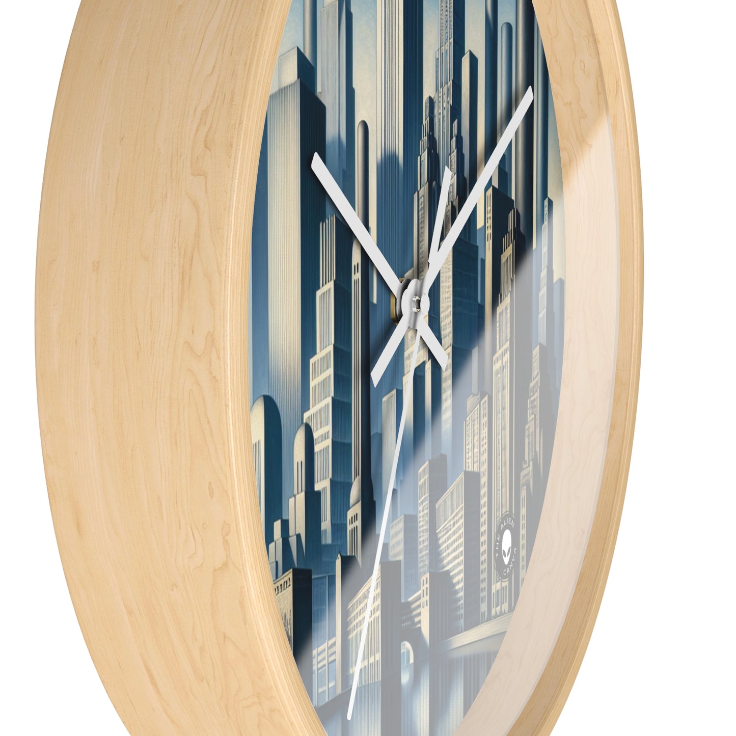 "Modern Metropolis: A Precisionism Perspective" - The Alien Wall Clock Precisionism