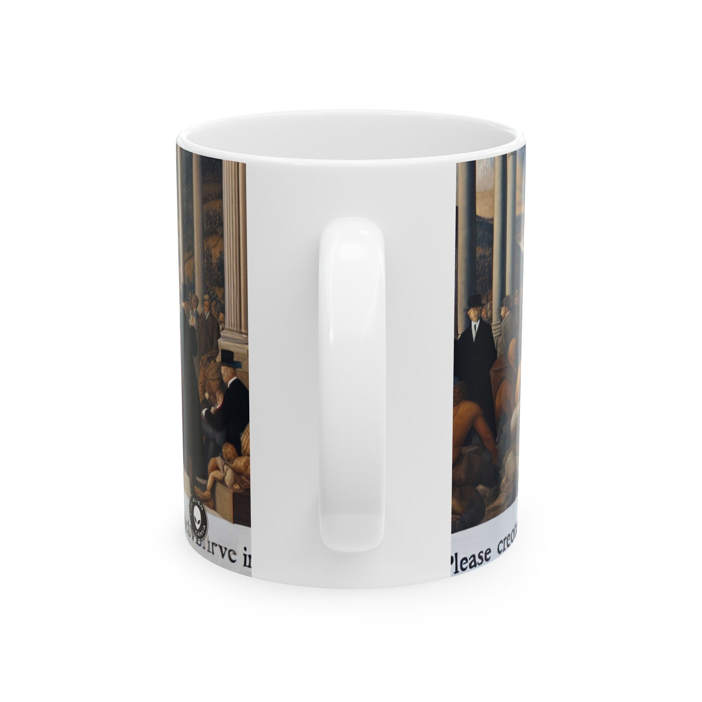 "Minimalist Object: A Study in New Objectivity" - The Alien Ceramic Mug 11oz New Objectivity