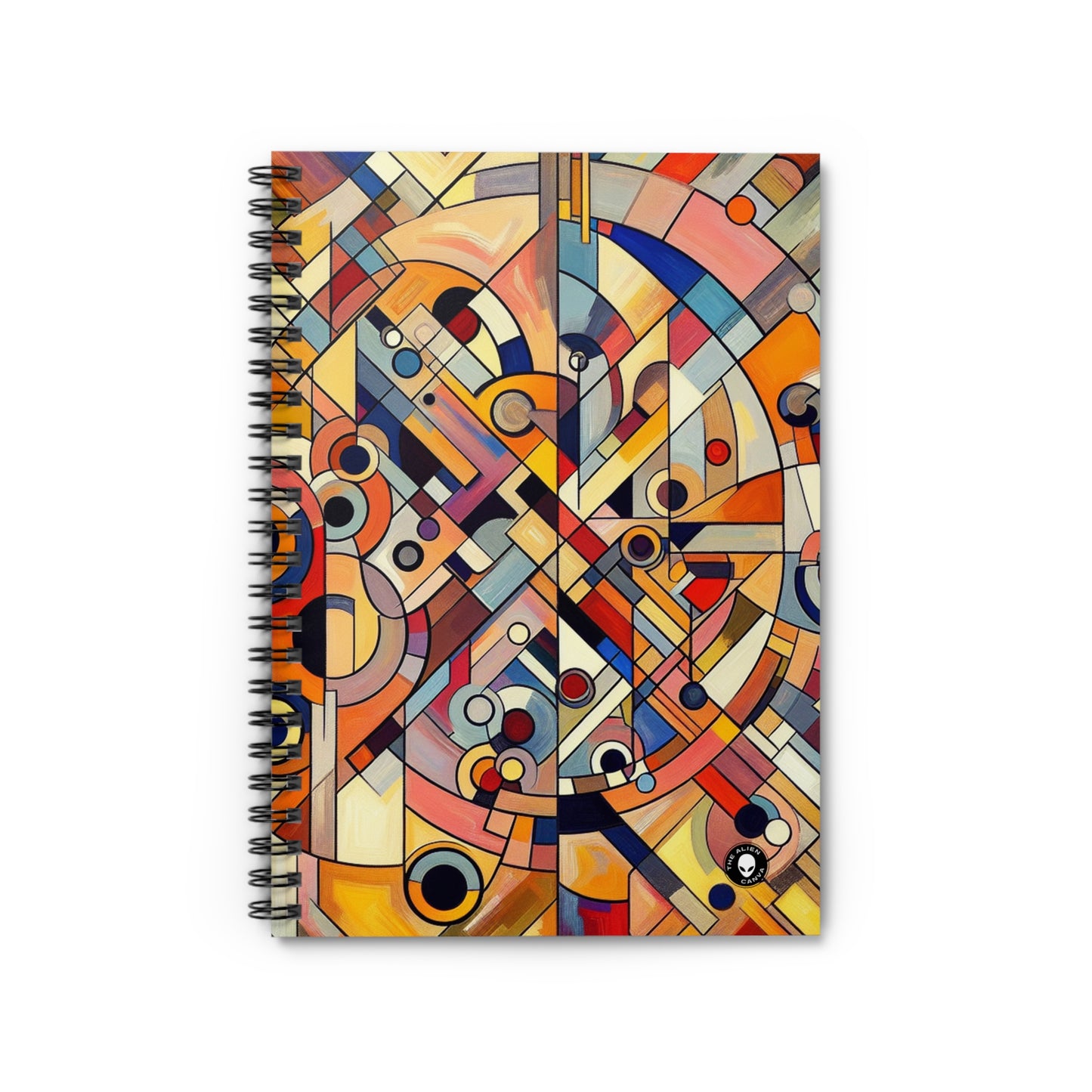 Chaos et harmonie : une danse visuelle – The Alien Spiral Notebook (ligne lignée) Art abstrait