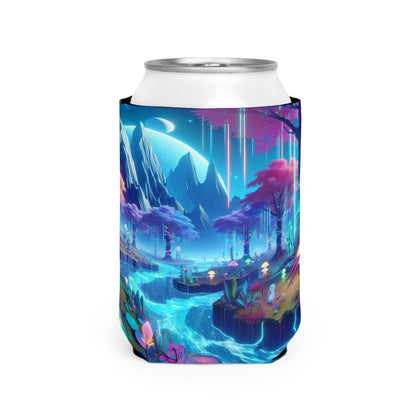 "Dreamscape Odyssey" - Arte de realidad virtual con funda para refrigerador de latas alienígenas