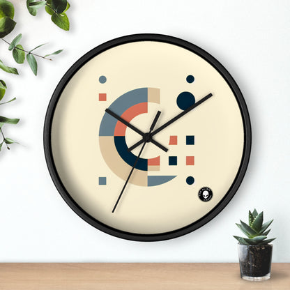 "Formas monocromáticas" - El minimalismo del reloj de pared alienígena