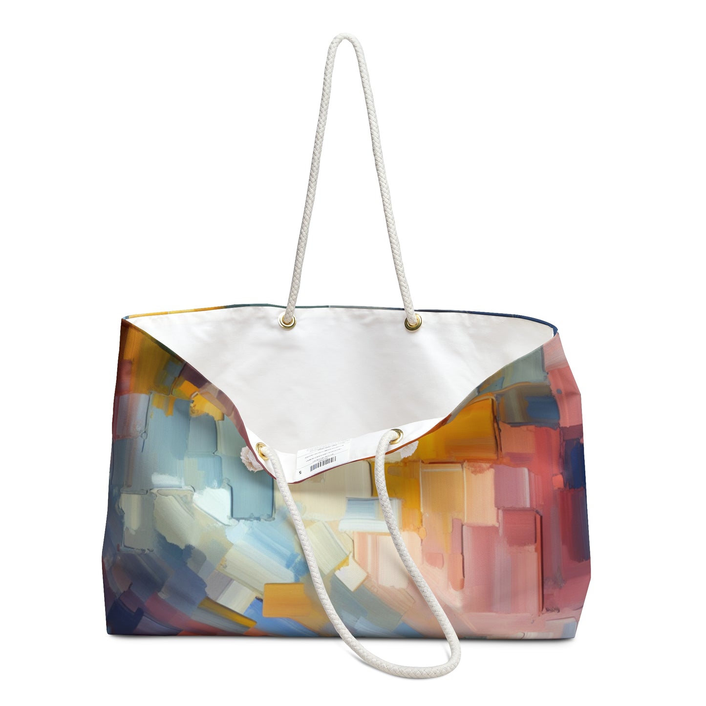 "Tranquil Sunset: A Soft Pastel Color Field Painting" - The Alien Weekender Bag Color Field Painting