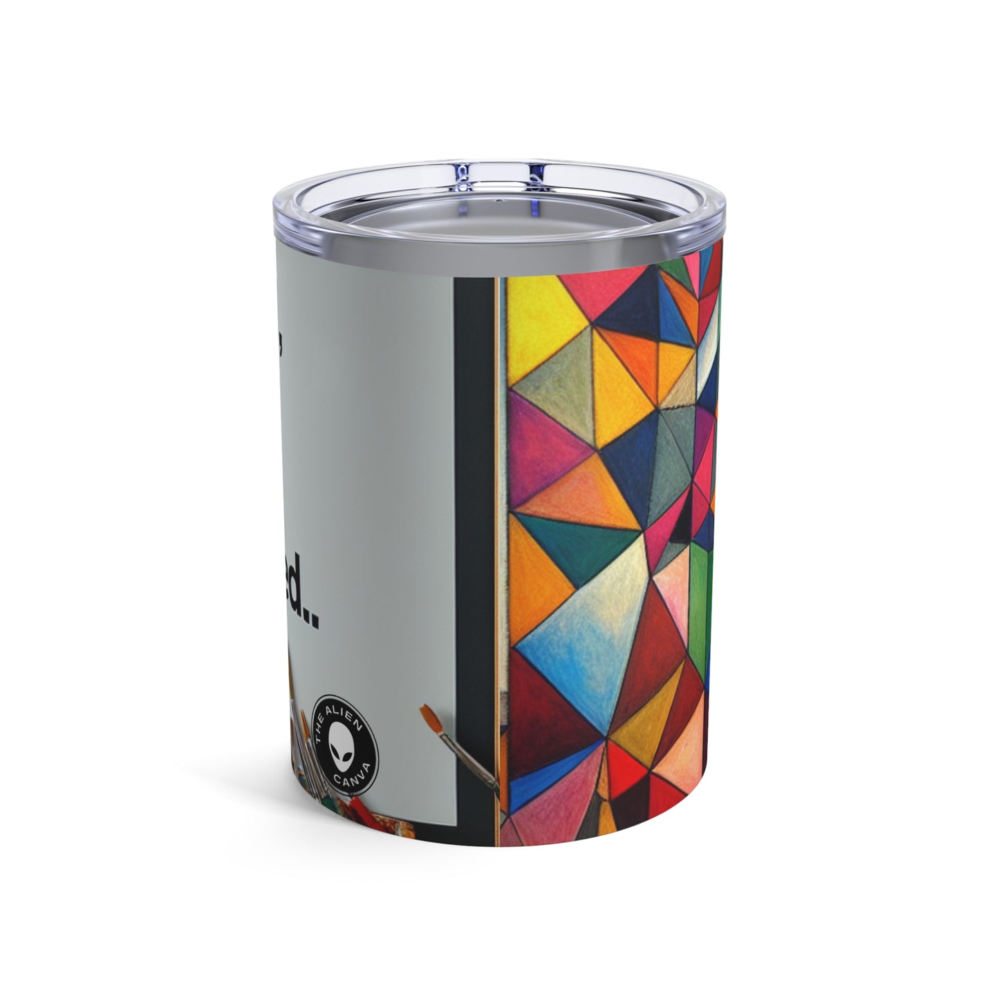 "Metrópoli futurista: un paisaje urbano de cubismo sintético" - The Alien Tumbler 10oz Synthetic Cubism