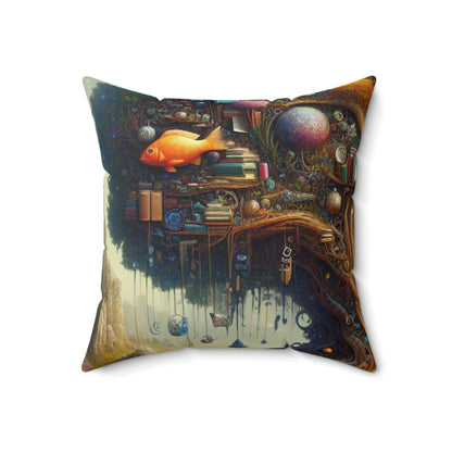 "The Tree of Curiosities"- The Alien Spun Polyester Square Pillow