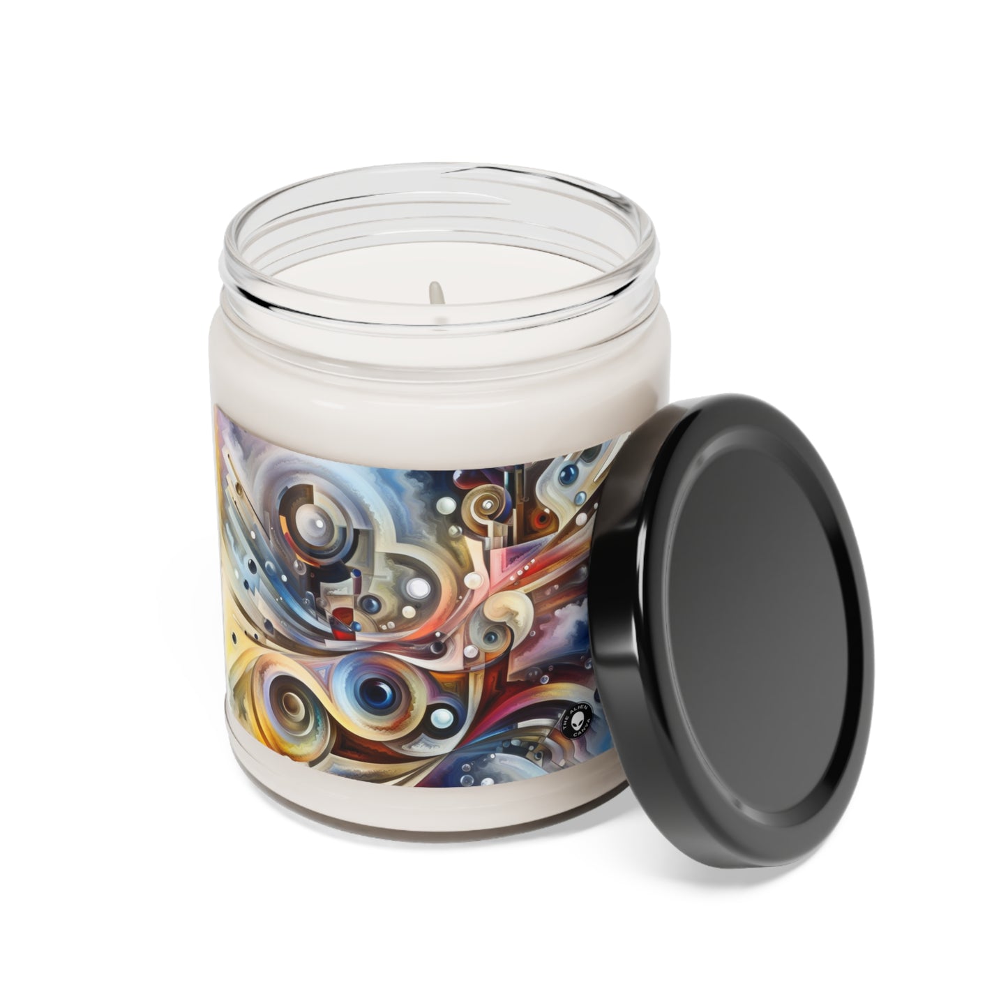 "Nature's Mechanical Symphony" - The Alien Scented Soy Candle 9oz Abstract Surrealism