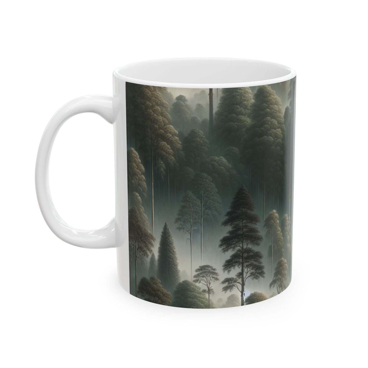 « Misty Forest Retreat » – La tasse en céramique Alien 11 oz