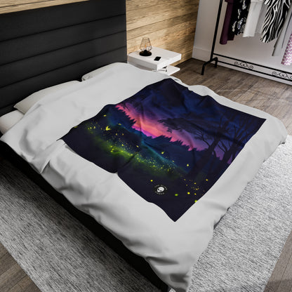 "Twilight Serenity: Firefly Dance" - The Alien Velveteen Plush Blanket