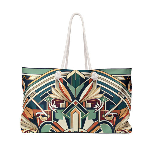 "Glamorous Art Deco Elegance: A Sparkling Evening" - The Alien Weekender Bag Art Deco