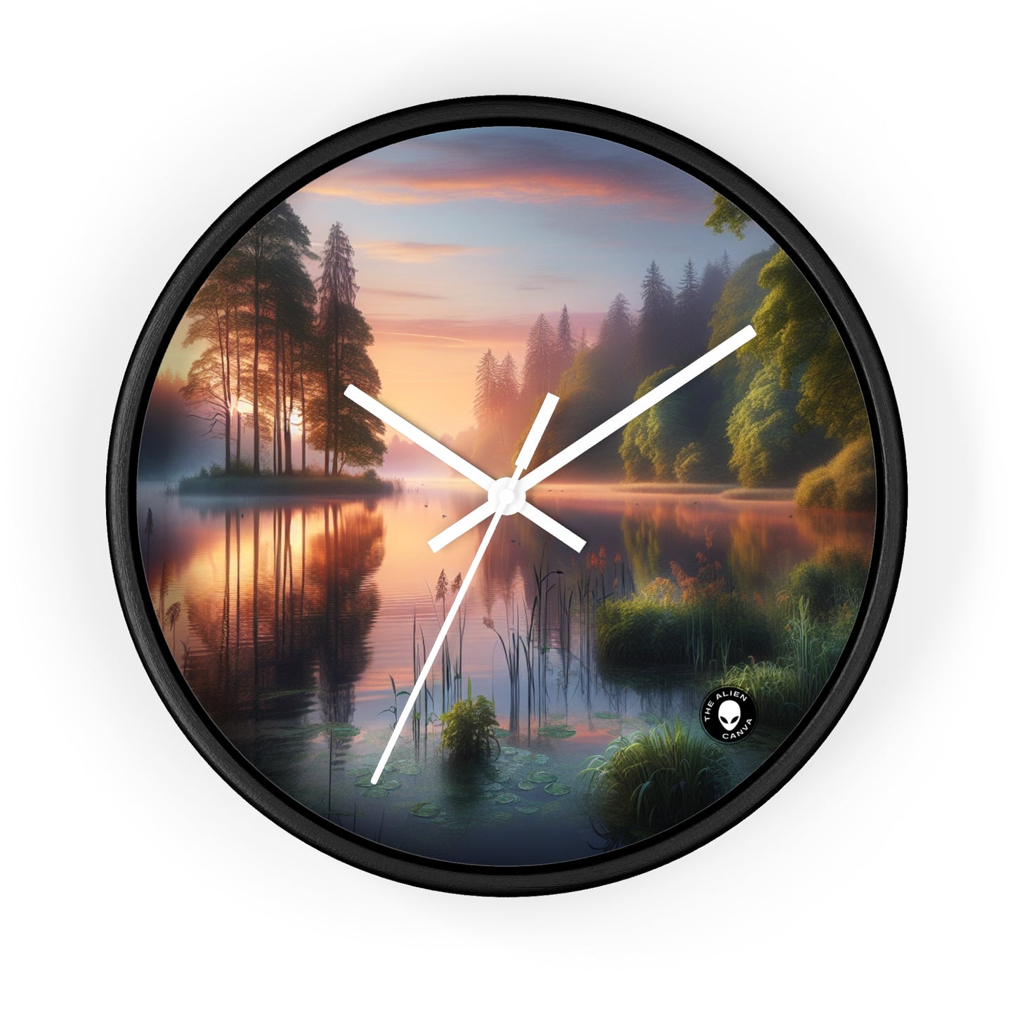 "Urban Symmetry: A Hyperrealistic Exploration of City Life" - The Alien Wall Clock Hyperrealism