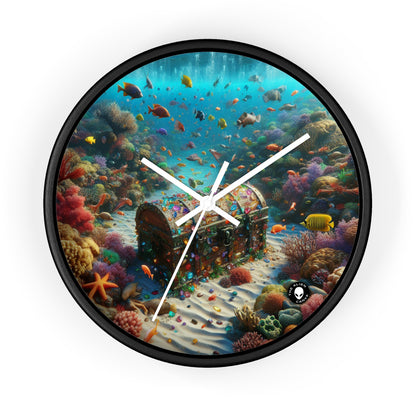 "Jeweled Depths: Discover the Hidden Treasure" - The Alien Wall Clock