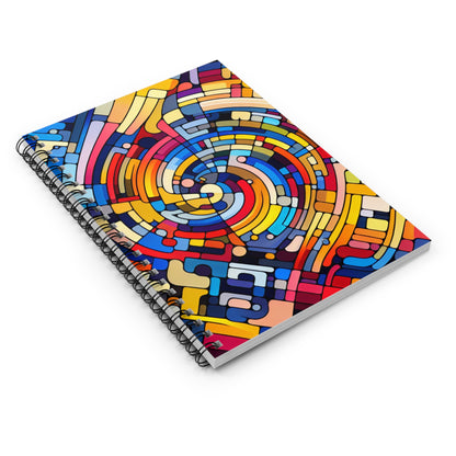 "Endless Possibilities" - The Alien Spiral Notebook (Ruled Line) Abstract Art Style