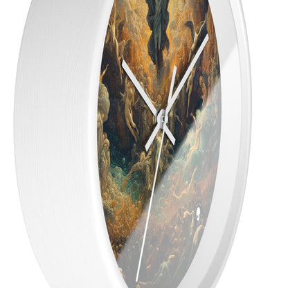 "Mystical Reflections: A Symbolic Journey Through the Looking Glass" - The Alien Wall Clock Symbolism