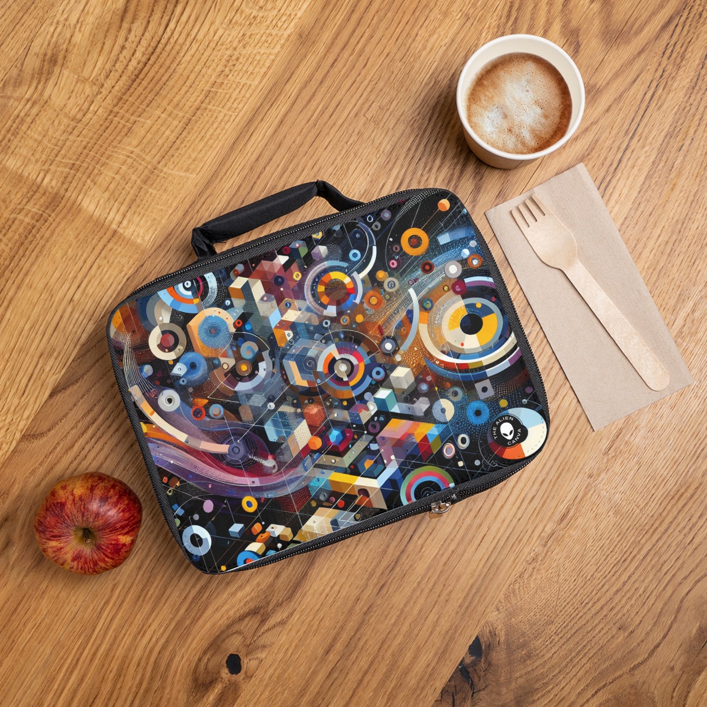 "Un moment géométrique dans le temps" - The Alien Lunch Bag Art numérique