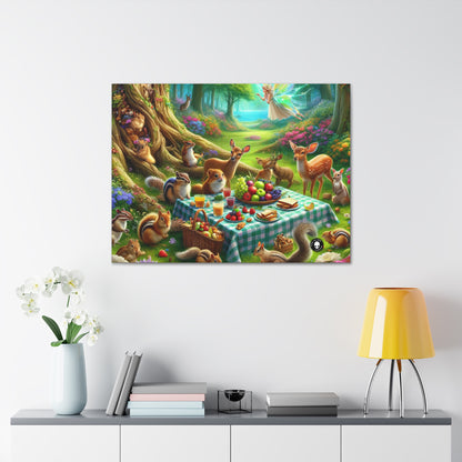 "Enchanted Forest Picnic: A Magical Gathering" - The Alien Canva