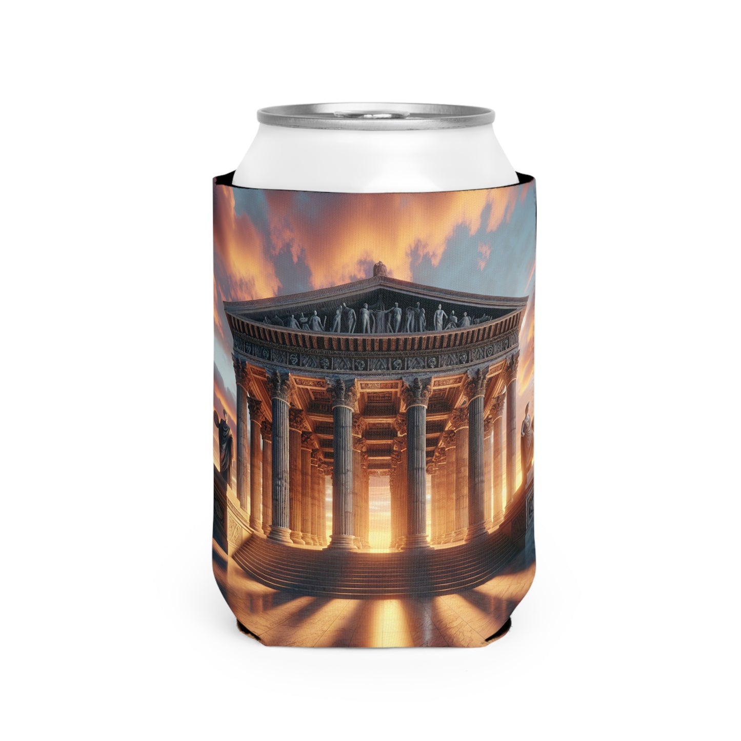 "Warm Glow of the Grecian Temple" - The Alien Can Cooler Sleeve Neoclassicism Style