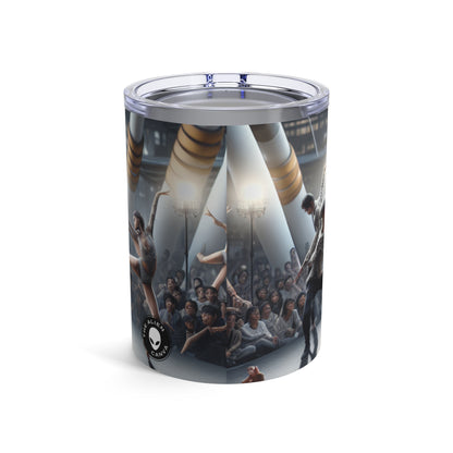 "Éléments saisonniers : une œuvre d'art de performance dynamique" - The Alien Tumbler 10oz Performance Art