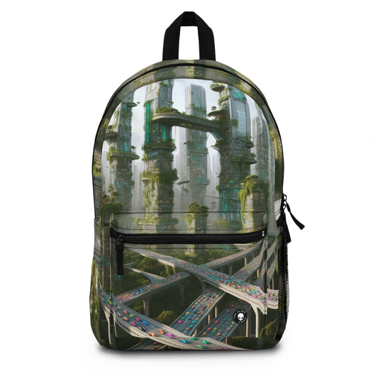 "Futuristic Utopia: Nature and Technology in Harmony" - The Alien Backpack