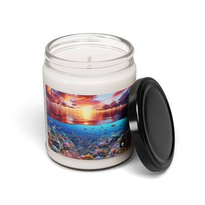 "Sunset Splendor: Underwater Coral Reef" - The Alien Scented Soy Candle 9oz