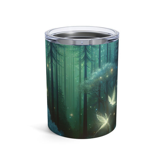 "Noche encantada en el bosque susurrante" - Vaso extraterrestre de 10 oz