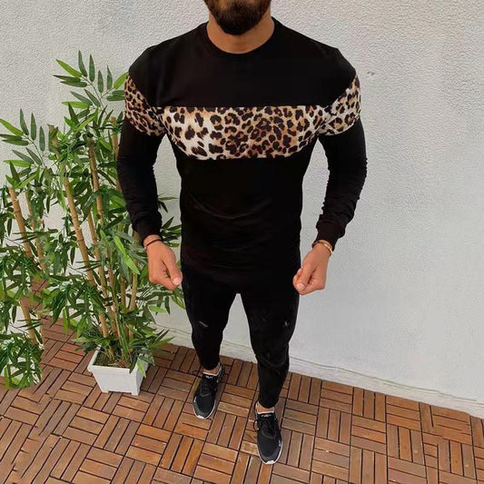 Camiseta con estampado de leopardo