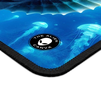 "Mermaid Magic: Journey with the Giant Seahorse" - The Alien Gaming Mouse Pad