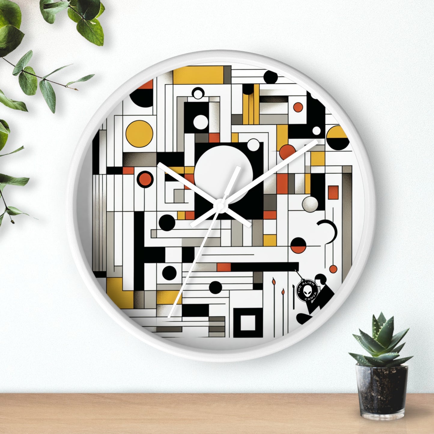 "Equilibrio en abstracto: suprematismo geométrico" - El suprematismo del reloj de pared alienígena