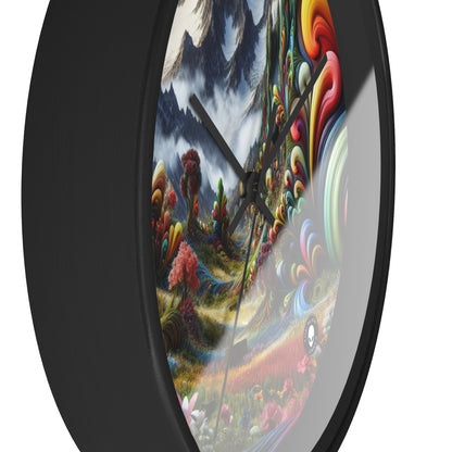 "Candy Mountains and Whimsical Valleys" - The Alien Wall Clock