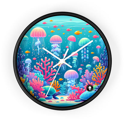 "Enchanting Underwater Symphony" - The Alien Wall Clock