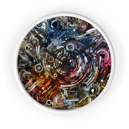 "Deconstructing Power: A Post-structuralist Exploration of Language" - The Alien Wall Clock Post-structuralist Art