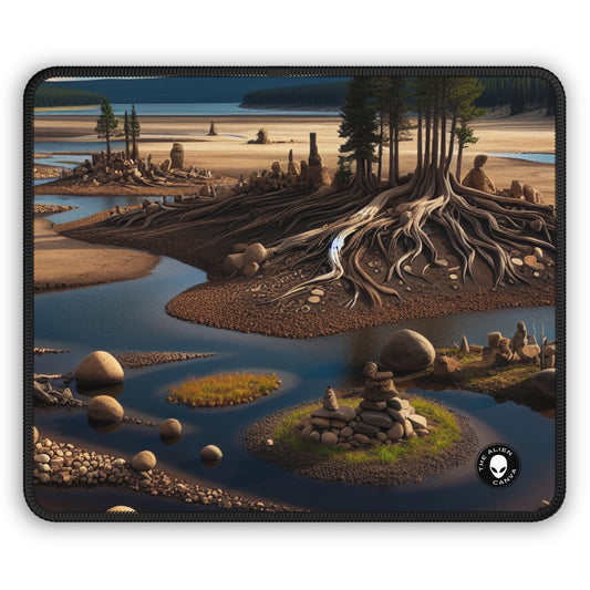 Traces transitoires : une installation immersive de Land Art explorant la fragilité des souvenirs - The Alien Gaming Mouse Pad Land Art