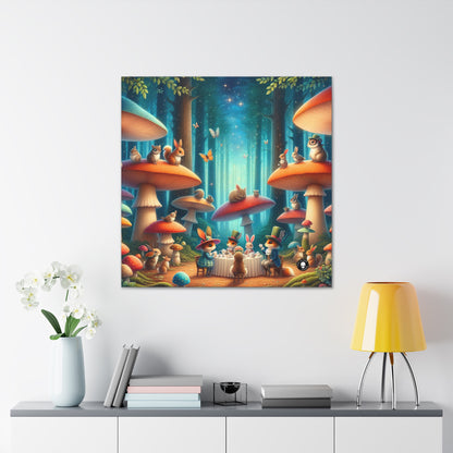 "Mushroom Wonderland: A Magical Tea Party" - The Alien Canva