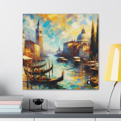 "Serenity in the City: Capturing the Golden Hour" - The Alien Canva Impressionism