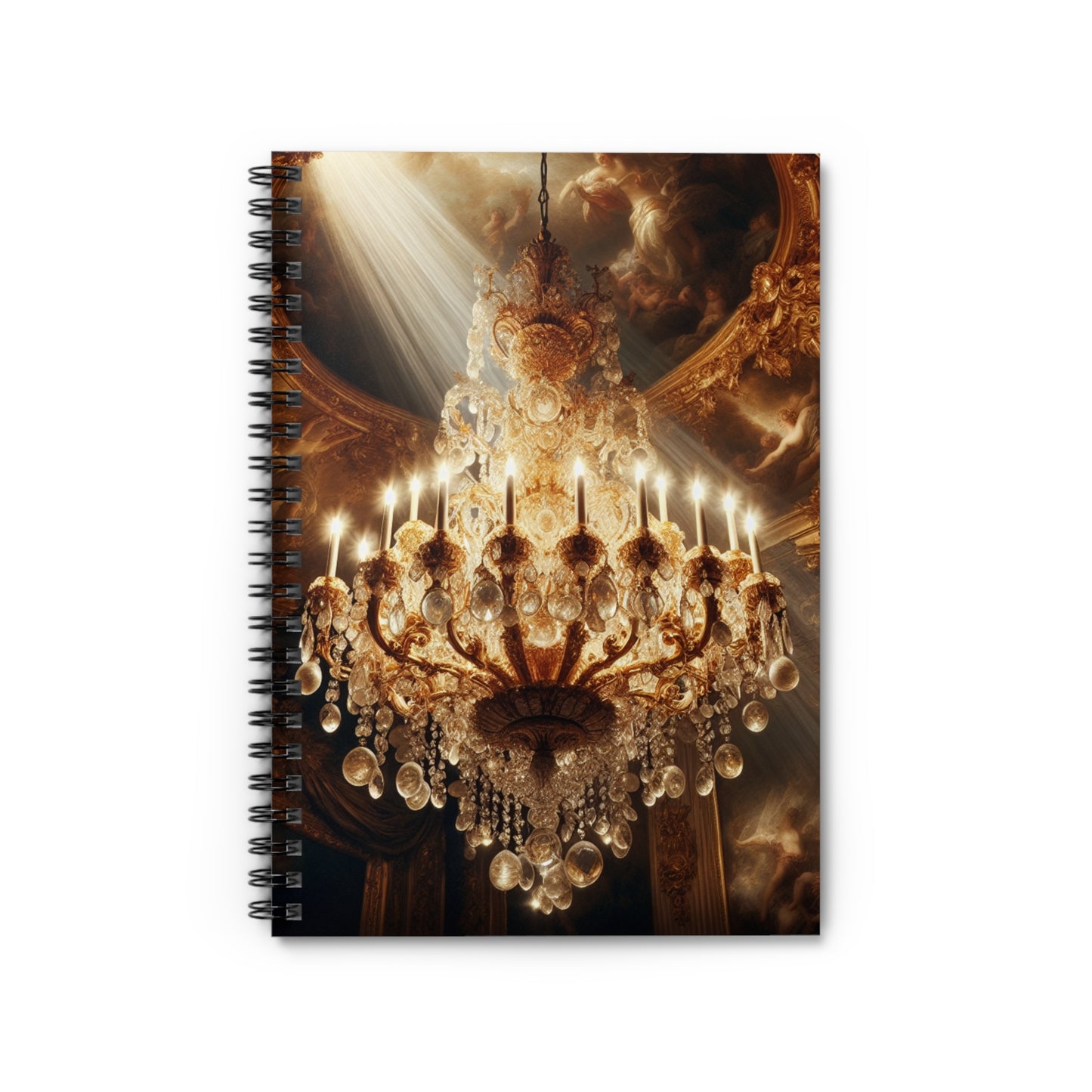 "Heavenly Splendor" - The Alien Spiral Notebook (Ruled Line) Baroque Style