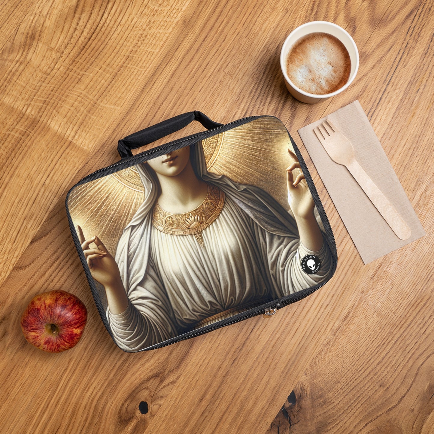 "The Radiant Madonna" - The Alien Lunch Bag Religious Art