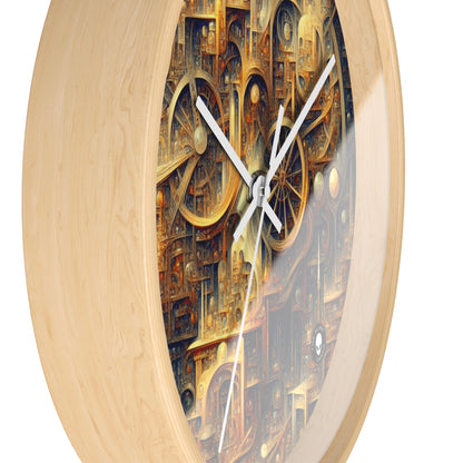 "Unity in Vibrant Harmony: An Abstract Metaphysical Exploration" - The Alien Wall Clock Metaphysical Art