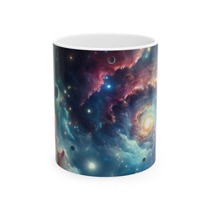 Taza de cerámica extraterrestre "Galactic Explorer" de 11 oz