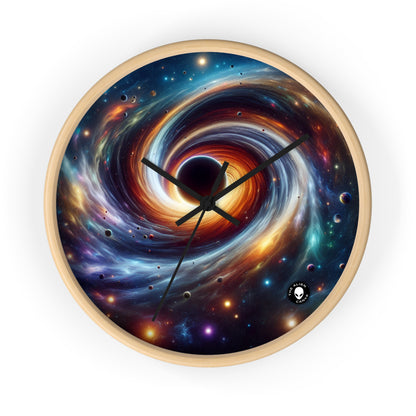 "Galactic Vortex: The Colorful Dance of Stars and Planets" - The Alien Wall Clock