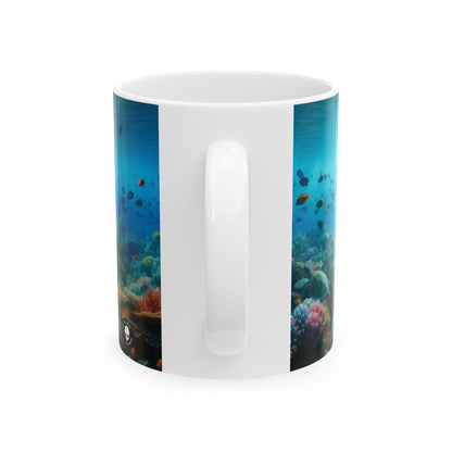 Taza de cerámica "Sinfonía submarina" - El extraterrestre 11oz