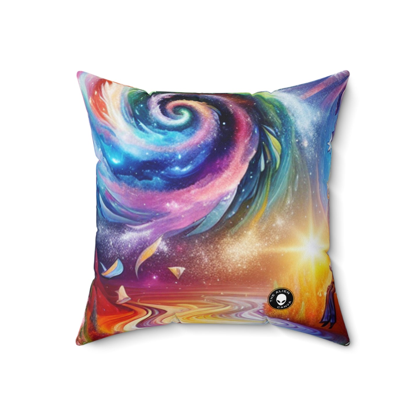 "Chronicles of Change: A Timeless Tapestry"- The Alien Spun Polyester Square Pillow