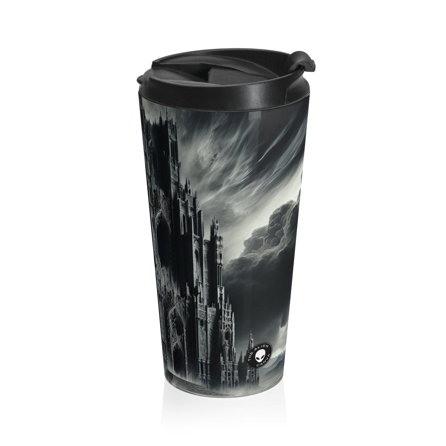 "La Torre de las Sombras de Sauron" - La taza de viaje de acero inoxidable alienígena