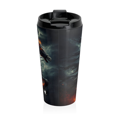 "Cavalry of the Night". - The Alien Stainless Steel Travel Mug Gothic Art