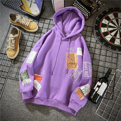 Sudadera con capucha estampada