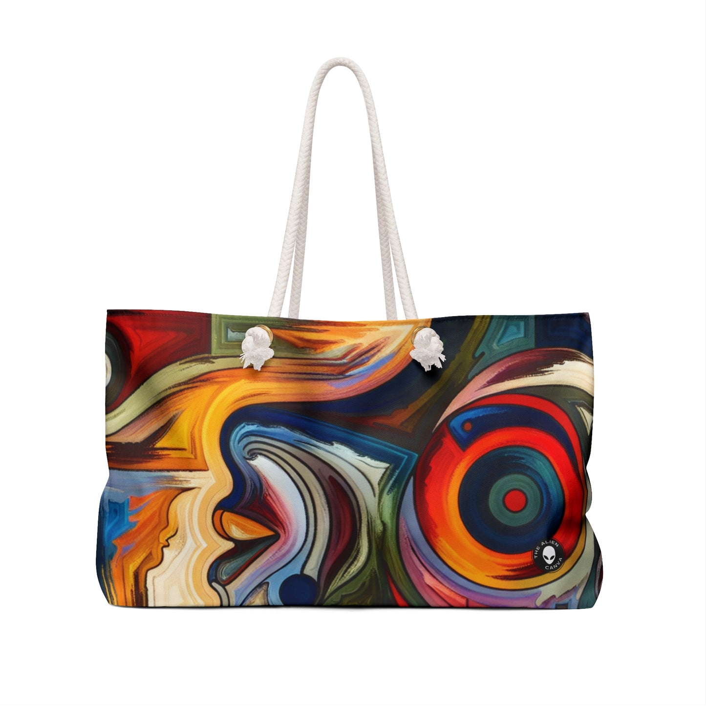 "Sinfonía tormentosa: una cautivadora pintura expresionista abstracta" - The Alien Weekender Bag Expresionismo