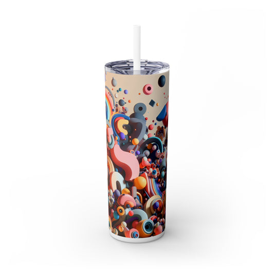 « Light Dance : une installation artistique interactive » - The Alien Maars® Skinny Tumbler with Straw 20oz Interactive Art