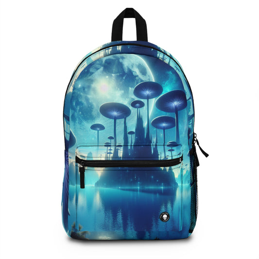 "Moonlit Mushroom Lake" - The Alien Backpack