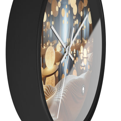 "Temporal Reflections: An Interactive Art Installation on Time and Memory" - The Alien Wall Clock Installation Art