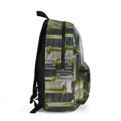 "Nature's Reclamation: A Futuristic Cityscape" - The Alien Backpack